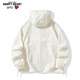 Charles Tao Xin and Wang Churan's same style outdoor skin clothing for men and women, versatile casual, fashionable and trendy fishing clothing, off-white M