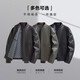 SHANSHAN Shanshan Leather Jacket Men's Autumn and Winter 2025 New Stand Collar Simple Business Casual Windproof Easy Care Jacket for Middle-aged and Young People Black XL /180