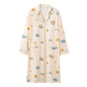 Modal Long Version von Haftkleidung Pyjamas für Frauen im Frühjahr und Herbst mit Brustpolstern im 89. Stillen und nach der Geburt für die Entbindung 11991 L Empfohlen 100-120 Jin [Jin ist 0,5 kg]