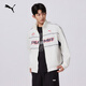 PUMA windproof and water-repellent outdoor loose racing style jacket for men and women couples autumn sports jacket 636308 warm white-57 XS (165/88A)