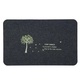 Yusen Yizidi entrance door mat door outdoor carpet home kitchen bathroom floor mat non-slip dressing room dark gray money tree 50x160cm