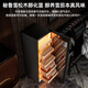 CIGARLOONG 138C Intelligent Constant Temperature and Humidity Cigar Cabinet Cedar Wood Alcoholic Cultivation Water Ion Ammonia Removal WiFi Control Compressor Fingerprint Lock Office Home Cigar Cabinet Constant Temperature Control Humidity Cultivation Cigar Cabinet Luxury Cedar Wood Liner Sober Cigar Box Cuban Style Fingerprint Lock + Cedar Wood Rack