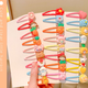 Duti Korean style children's hair accessories bb clip card for broken hair baby bangs clip side clip headband girl hair clip little girl hair clip solid color mixed set of 40 pieces