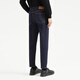 Lilang Technology Blue Jeans Men's Low Waist Narrow Feet Cropped Pants Slim Elastic Pants Autumn 2025 New Men's Pants Dark Blue Black (24QNZ14101) 32 (175/82A)