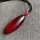 Zhou Runxi first-class Xinjiang Korla Desert meteorite blood meteorite burgundy energy stone niche meteorite raw stone pendant red meteorite pendant