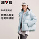 Yalu Puff Short Down Jacket Women's 2025 Autumn and Winter New Removable Hat Fashionable Korean Bread Jacket Brown M Recommended 110-125 Jin Jin equals 0.5 kg