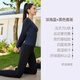 Fanmeiren Fanmeiren yoga top long-sleeved women's 2025 new autumn with chest pad Pilates can be worn outside, beautiful yoga clothes, deep sea blue suit L