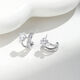 Kafna's exquisite double-layer pentagonal star zircon pearl earrings fashionable temperament earrings 925 silver needle earrings light luxury E16852C