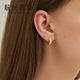 Hangmin Jewelry Lucky Track 18K Gold Buccellati Four-Leaf Clover Earrings XYJK0155 Piece Count Approximately 2.00-2.19g