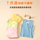 Jingqi baby warm vest, belly and back protection, German velvet small waistcoat for boys and girls, autumn and winter plus velvet vest for inner wear, pink + yellow 80, length 36cm, recommended 17-21Jin Jin is equal to 0.5 kg.