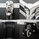 Pupan Aluminum Alloy Hardware Toolbox Instruments and Equipment Universal Wheel Trolley Box Accessories Large Protective Aviation Storage Box Small Black Trolley Aviation Case