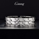 GsunG platinum wide watch chain men's PT950 pure platinum fashionable hand jewelry men's Chinese Valentine's Day gift for boyfriend Price by gram Contact before bidding