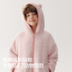 Banana velvet 506Home children's pajamas for boys and girls that can be worn as outerwear sherpa hooded long-sleeved trousers home clothes set