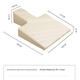 Pilates maternity mat Pilates triangle mat Pilates maternity shovel cut pillow maternity auxiliary pillow core bed white