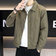 Baleno S&K series high-end jacket men's autumn new windproof casual top men's trendy workwear lapel jacket men's green L