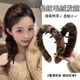 JCZS German quality autumn and winter retro leopard print toothed plush hair hoop women's non-slip face wash hair clip head hoop 2025 new high light leopard print bold