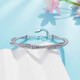 Beijing Gold Trading Center Co., Ltd. Platinum Bracelet Double-layer Twisted Gold Bead Twist Bracelet as a gift for your girlfriend as a gift, about 17.85g