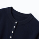 Jinju 100% pure wool cardigan women's autumn and winter new versatile sweater jacket simple high-end niche knitted bottoming shirt