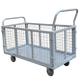 Hengli fence trolley pulls goods grid express supermarket cage trolley logistics handling turnover vehicle framed fence trailer off-road wheel 100x60x50 fence truck with 8 inch inflatable wheel 12