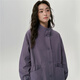 
Giordano designer loose jacket for women standing collar silhouette waist-length mid-length windbreaker jacket 18375607