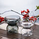 Tea leak tea filter tea filter tea water separation tea separator tea artifact glass tea leak split filter transparent color view mountain tea leak set