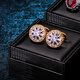 KFLK high-end cufflinks French shirt light luxury shirt cuff nails metal luxury hollow cuff nails men's Cfflinks gold