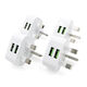 International universal conversion plug Hong Kong version British standard dual usb charging head triangle plug Hong Kong Macau Singapore mobile phone charger 5V2.4A British standard dual UBS British standard Hong Kong and Macau exclusive