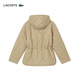 LACOSTE French Crocodile Women's 25 Autumn New Diamond Quilted Hooded Cotton Jacket | BF2493 02S/Milk Coffee S 36