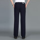 Liangxin pantalon Eslite Men's Men's Thin High Wistr Lowe Deep Casual Laig-leg Pantalon anti-rides et pantalon de costume pour hommes 9901 Bleu caché 29 taille 2 pieds 2