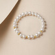 Saturday blessing yellow 18K gold pearl bracelet girl birthday gift, pearlescent color, about 16cm