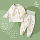 JOYNCLEON baby autumn clothing set pure cotton high-waisted belly-protecting autumn pants for children split male baby thermal underwear Jtz193596