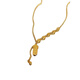 Aibana meets Lucky Sign 18K gold necklace with signed clavicle chain auspicious chain for girls as a gift, gold