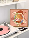 The shopkeeper cute little pony lily personified cartoon digital oil painting DIY children's hand-painted fill coloring cartoon oil painting LL13661 acrylic paint + professional canvas + multiple professional brushes