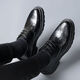 
CARTELO 2025 men's shoes new men's autumn business formal wear breathable leather shoes British soft leather soft sole casual wedding 9903 black affordable model 38