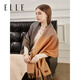 ELLE 100% sheep wool scarf women's winter warm fashion gift box large size shawl scarf