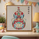
Handmade crafts by yourself, Chinese style Songjin pearl painting DIY materials package Mother's Day event handmade LL13571 [full color spray painting] send some drill pen 40*40cm thick solid wood inner frame + beautiful outer frame
