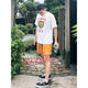 
Human Made Japanese trendy brand human made letters tigress bat short-sleeved men and women ins spring and summer polar bear duck T-shirt 3878 white L