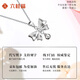 LIU GUI FU JEWELRY necklace 2025 new style girls pt950 platinum bow pendant commemorative birthday gift practical for girlfriend 3.09g platinum bow pendant