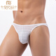 Modal summer new lace men's underwear sexy bikini briefs low-waist hollow breathable boys' thong black thong 1 pair M 2 feet 1-2 feet 3
