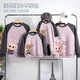 KUCLUT Labubu parent-child clothing 2025 autumn and winter long-sleeved sweatshirts for a family of three and four, mother and daughter tops, gray and purple plus velvet 120 baby