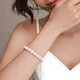 Jingrun Pearl Bracelet Zhuohua S925 Silver Freshwater Pearl Bracelet Women's Large Particles Simple Young Style Gift for Girlfriend
