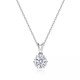 I Do Platinum PT950 Snowflake Diamond Necklace Women's Lab-grown Diamond Single Diamond Pendant Engagement Proposal Girlfriend Valentine's Day Snowflake-50 Points Diamond Necklace