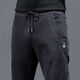 Denim work pants for men, wear-resistant, loose, casual, work-wearing labor protection pants for spring, autumn and winter work clothes, 433 gray, regular style, 4XL, recommended 155-170 Jin Jin equals 0.5 kg