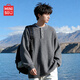 MINISO sweater men's autumn and winter Henry collar sweater Korean style casual outdoor travel sweater sweater trendy bottoming shirt thick Henry collar dark gray L /170 (weight 120-140Jin Jin is equal to 0.5 kg)