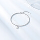 Trendy Acer PT950 platinum bracelet for women with sparkling poppy beads birthday gift pricing, Platinum Star, about 4.65g