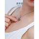 Nanzhu Palace Shangjian 18K gold Tahitian black pearl pendant, perfect round sea water necklace, free 925 silver necklace quality, black series 10-10.9mm