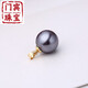Menbian quality 18k pearl pendant necklace silver buckle plated with 18K gold single natural shell bead single bead for women white gold holder 16-16mm