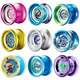 Audi Double Diamond (AULDEY) Liuyan Yo-Yo Genuine Liuyan Children's Competition Special Yoyo Toy Swirling Luminous Yo-Yo Cloud Chasing Thorn Fancy Top Finger Plastic Ball (Free 32)