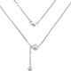 Lao Fengxiang platinum necklace with ball Bing crushed ice beads tassel set chain as a gift for girlfriend platinum jewelry platinum about 5.48g