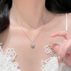 MIMORE S925 Silver Sugar Cube Necklace Women's Light Luxury Niche 2025 New Clavicle Chain Girls Birthday Gift for Best Friend